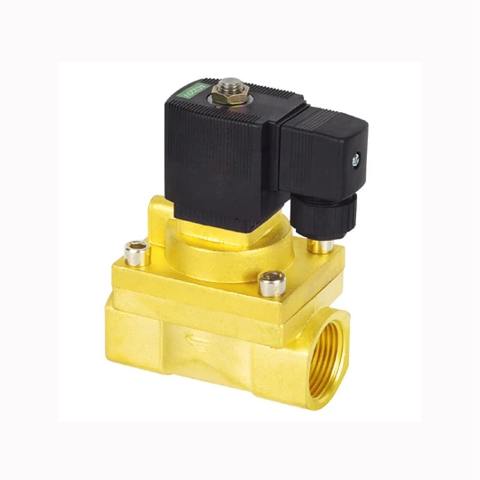 PXQCHAVLN High Temperature Solenoid Valve Brass Model 5404-06 JT5231025(45720,DC12V-NORMALLY OPEN)