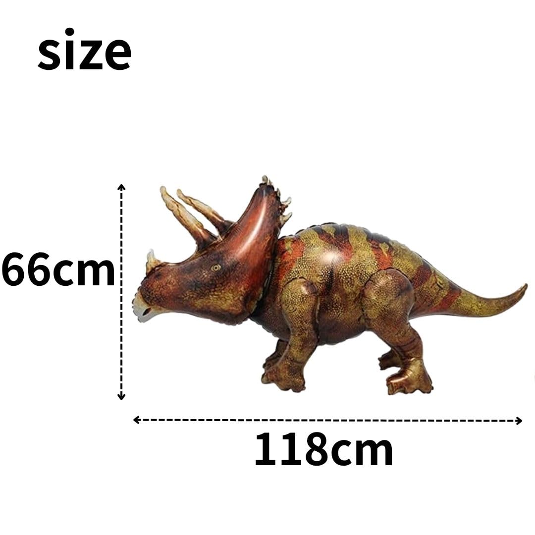 Amazon | cobalt planet トリケラトプス バルーン 3D 巨大 恐竜 T