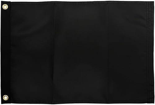 Bandera negra sólida en blanco personalizable de 12 x 18 pulgadas, haz tu propia pancarta personalizada para decorar nailon resistente al aire