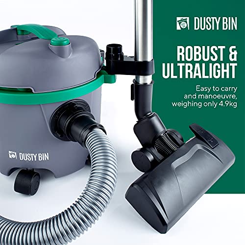 Dusty Bin Bagless Cylinder Vacuum Cleaners – Powerful, Lightweight Floor & Carpet Bagless Vacuum, Large 6L Canister, Easily Portable - Easy to use for Stairs and Car Cylinder Vacuum Cleaner - Image 4