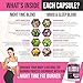 Fat Burner for Women | Weight Loss - Night Time Fat Burner with Carb Blocker & Appetite Suppressant | Less Craving | Belly Fat Burner & Thermogenic Metabolism Booster Made in USA | Third Party Tested