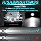 Dinfu 2 pack 102W LED Arbeitsscheinwerfer，Rückfahrscheinwerfer led 12V/24V traktor 15000LM scheinwerfer Offroad Flutlicht, IP67 Arbeitsleuchte für SUV ATV Truck KFZ Jäger, LKW，J-eep