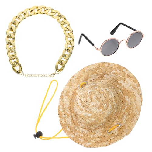 Luxshiny �y�b�g�A�N�Z�T���[�Z�b�g �q���p�����X�q �l�b�N���X �O���[�����˃T���O���X 3�_ ���^���p�t�@�b�V���� �p�[�e�B�[�Ɠ��푕��