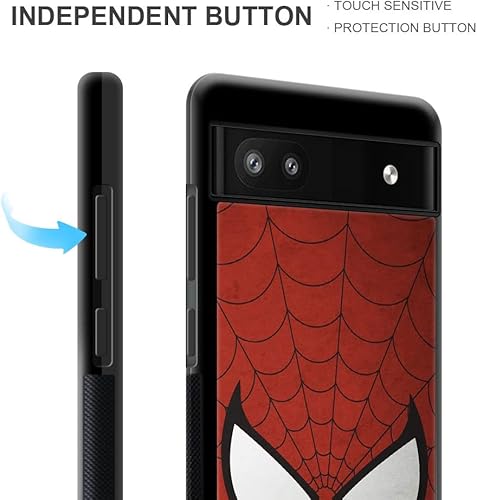 Miniatura 4 de Funda compatible con funda para Google Pixel 6A, Hero Man 003 de lujo para anticaídas y a prueba de golpes para niña y niño, funda de teléfono móvil