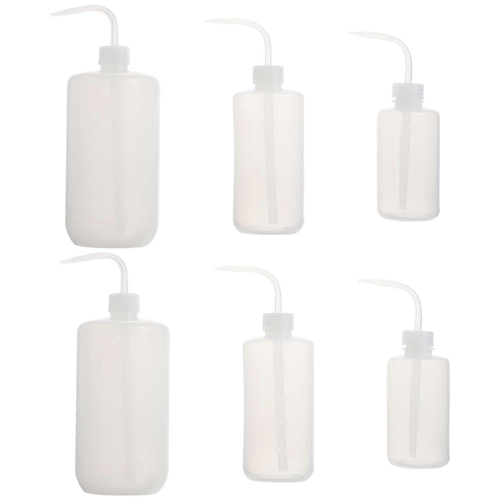 JOYHAPPST 6pcs Portable Garden Squeeze Bottles Watering Bottles Household Squirt Bottles (White)
