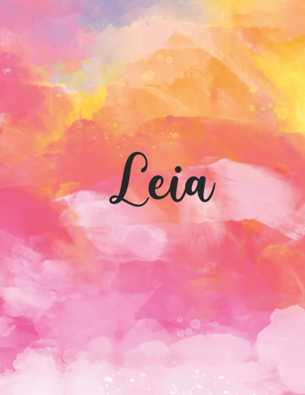 Leia: Personal Name Dot Gird | The Notebook For Writing Journal or Diary Women & Girls Gift for Birthday, For Student | 160 Pages Size 8.5x11inch - V.333