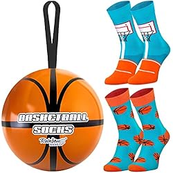 Lampara Hombre Araña Rainbow Socks - Calcetines de baloncesto - Regalo original, gadget de baloncesto para jugador de baloncest, entrenador de equipo, deportes - 2 pares - Talla 36-40