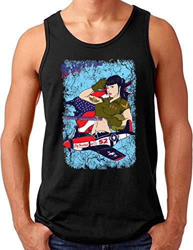 Débardeur homme rétro army poster pin up noir OM3 du S au 4XL