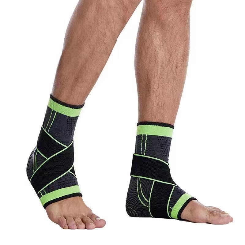 BioAktiv Fußbandage Einstellbare Flexible Ultra Sprunggelenkbandage für Damen & Männer, geeignet für Sport wie Fußball & Fitness
