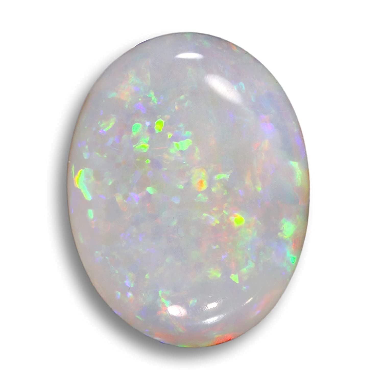 9.00 Ratti Opal Stone Certified Natural Fire AA++ Quality Oval White Astrological Australian Opal Loose Gemstone-image-24