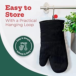 Bigredhousesiliconeovenmittsheatresistantkitchengloveswithfingersprofessionalgradeprotectionforhotcookingbakingblackpair Urban Country Home Decor Big red house silicone oven mitts heat resistant kitchen gloves with fingers professional grade protection for hot cooking baking black pair urban country home decor