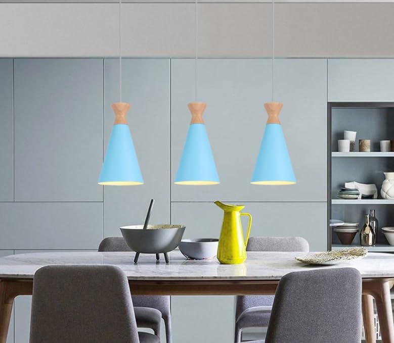 Lampe de plafond suspendue rose E27 avec câble réglable en hauteur - 6
