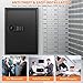 144 Keys Fireproof Key Cabinet, Anti-Theft Heavy Duty Key Lock Box with Key Tags, Adjustable Key Organizer Wall Safe with Combination Lock for Car Office House Garage Rental Business