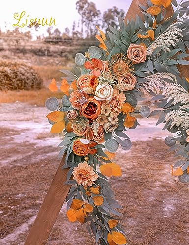 Lisuun-Wedding-Arch-Flowers-Artificial-Flowers-for-Decoration-Large-Flower-Swag-for-Fall-Wedding-Ceremony-Floral-Decor-Pack-of-2