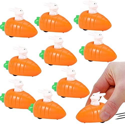 ASSUGO aufziehbare Hasen, 10PCS Kinder Ostern Geschenk aufziehspielzeug, ostergeschenke als osternester zum befüllen, Osterhase kleine Geschenke für Kinder Jungen Mädchen