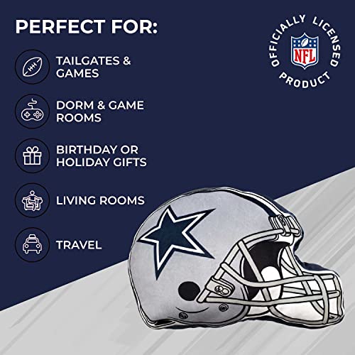 Northwest Dallas Cowboys Nfl Football Helmet Cloud Pillow, 16" Soft Logo Plush Throw Pillow (Dallas Cowboys - Blue,) #TOP4