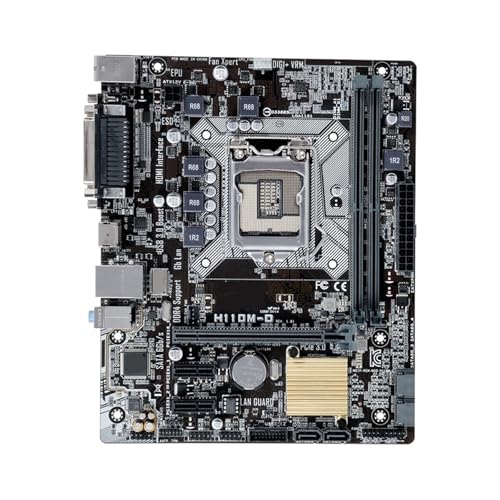 for H110M Motherboard LGA 1151 Support I7-7700K 6700 I5-7600K 6500 I3-7350K 6100 CPU DDR4 H110 USB3.0 PCI-E 3. MATX for ASUS, Durable
