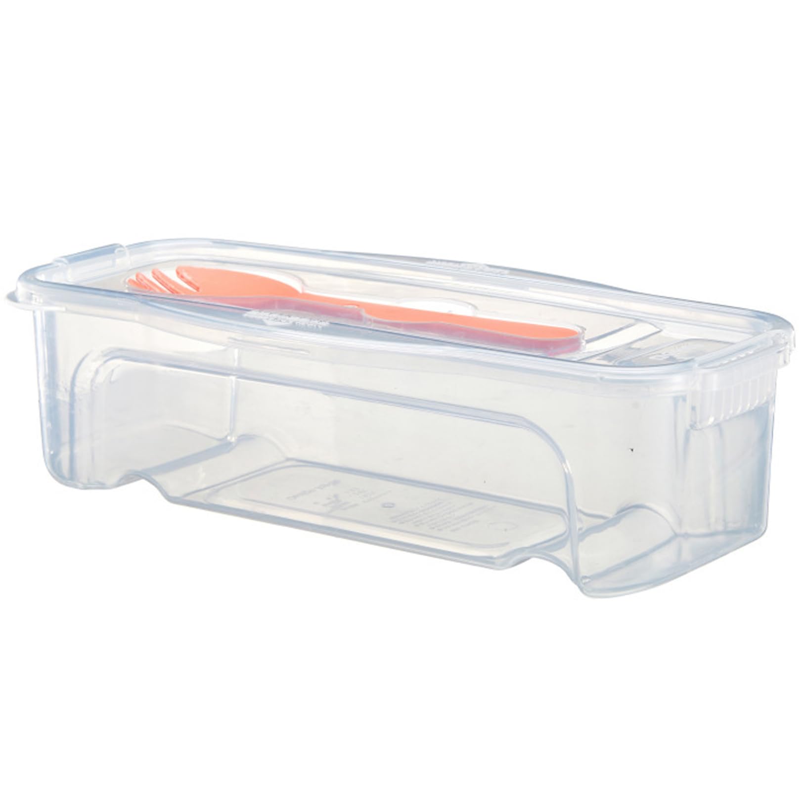 Wedhapy 1Pc Microwave Pasta Cooker With Strainer 1.3L - Heat Resistant Transparent Spaghetti Noodle Cookware With Lid & Fork - Kitchen Accessories Container