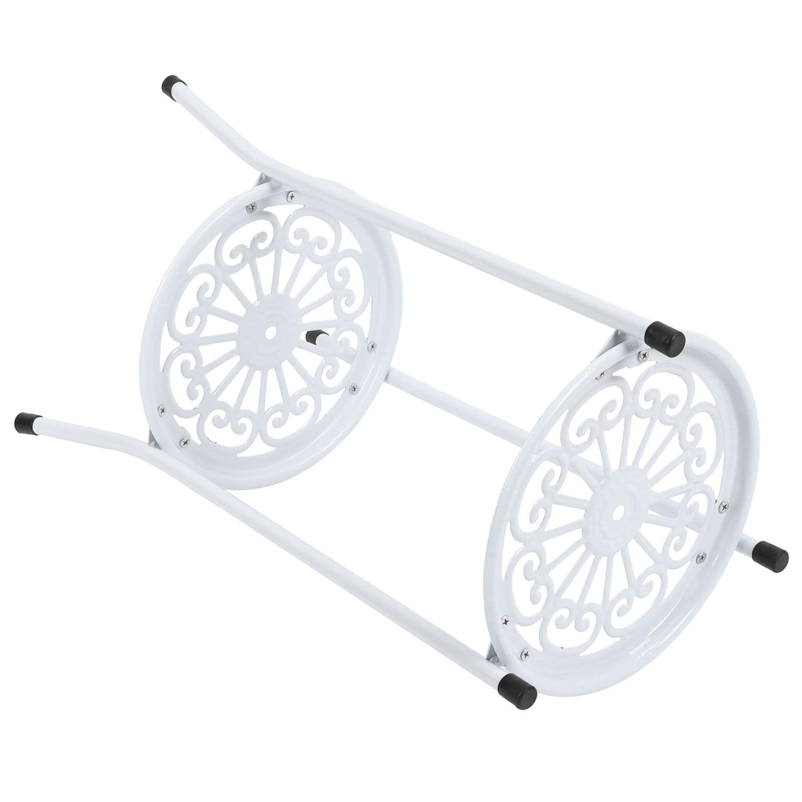 Soporte para plantas de metal de 2 niveles, soporte para macetas, estante de exhibición, estante para decoración del hogar, accesorios de jardín, estante para plantas, (metal 2)