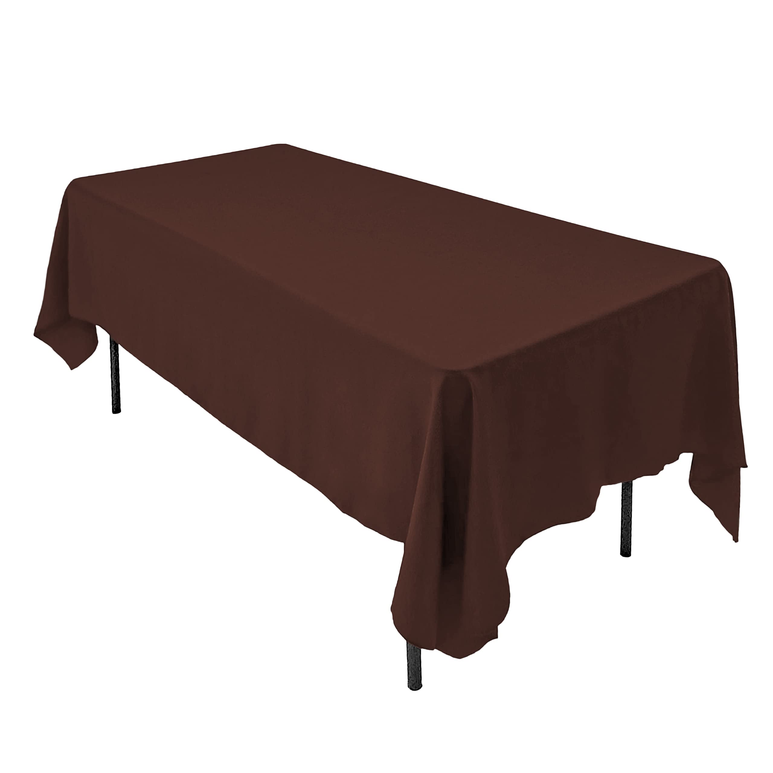AK TRADING CO. 60 x 102-Inch Rectangular Polyester Tablecloth - Made in USA - Wrinkle-Resistant, Flame Retardant, Durable Party Table Cover, Banquet