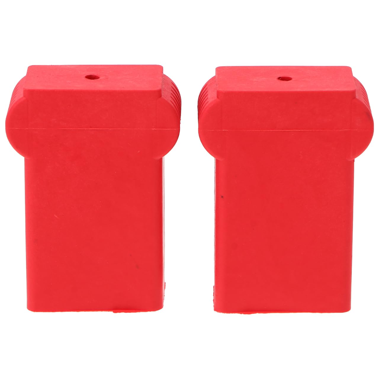 ANDRESLAD 2pcs Ladder Top Protector Pads Non-Slip Ladder End Caps Feet Replacement Rubber Cover, Red, 8x5cm