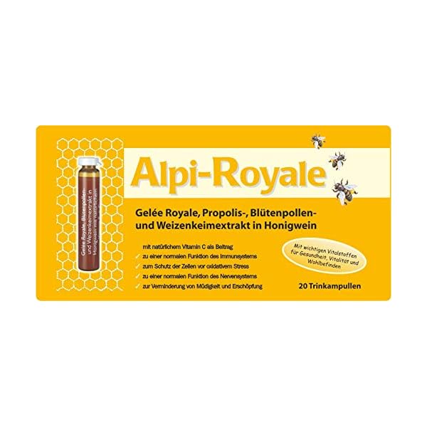 Alpi Royale Propolis BlÃ¼tenpollen 20 Trinkampullen Ã¡ 10 ml