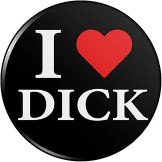 I Love Dick Heart Pinback Button Pin