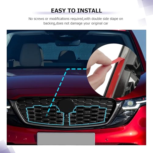 Image of LUWU Mazda CX-5 2026 Front Upper Grill Mesh Compatible With 2026 Mazda CX-5 Front Mesh Grill Inserts Trims Front Mesh Grille Cover Guard for Mazda CX5 2026 Car Exterior Accessories ABS Material Black