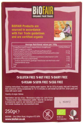 Biofair - Organic Rice Quinoa Fusilli - 250G (Case Of 6) #TOP2