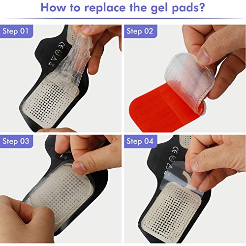EMS Abdominal Muscle Cordless Abs Muscle Trainer Smart AB Toning Abs Training Home Office Smart EMS Body Abdomen Equipment for Women Men Hip Leg Arm Waist - Thumbnail 4