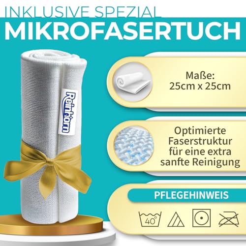 REINHORN Polsterreiniger mit Molekularbrecher ohne Wiederverschmutzung durch Tensidfreie Formel - Spezial Intensivreiniger für Textilien und Leder - Reiniger für Sofa, Couch, Auto, Polster, Teppich