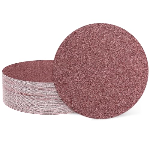 QUARKZMAN 20 Pcs 150 mm 6 Inch Discos De Lijado 40 Grit Papel De Lija De Gancho Y Bucle Almohadillas Para Lijadora Orbital Aleatoria Para Carpintería Automotriz Metal
