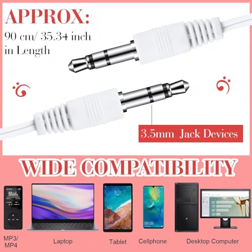 Image of Konohan 100 Pcs Bulk Earbuds with Wire Basic Headphones in Ear for Libraries Laptop, No Microphone 3.5 mm Jack Earbuds Dot Headphones, Individually Bagged (Red)