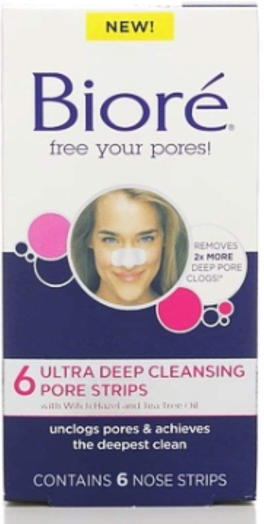 Biore Ultra Deep Cleansing Pore Strips, 6 Count