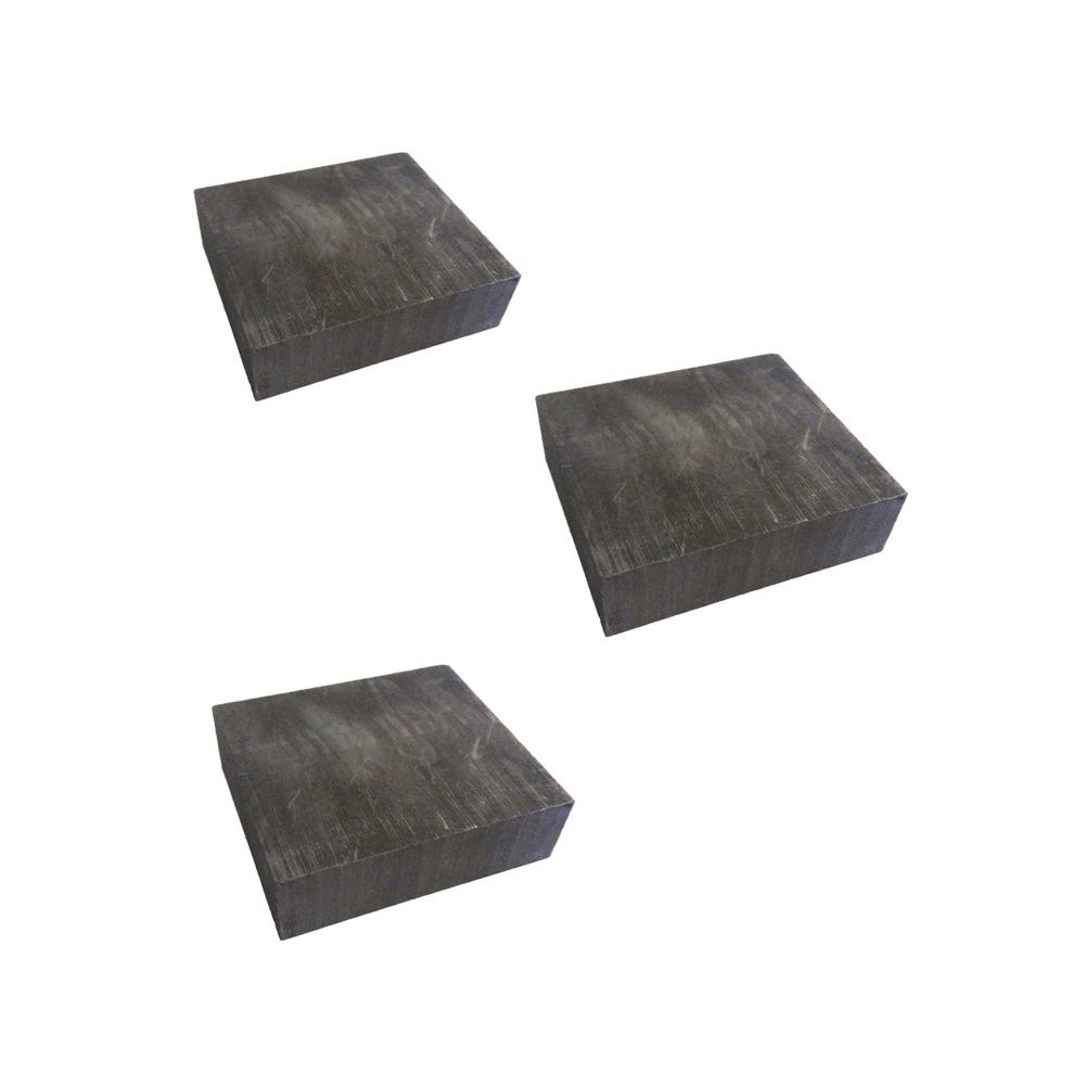SOFIALXC Graphite Electrode Plate Cathode Anode Conductive Electric Spark Sheet 60Mmx60mmx11mm 3Pcs
