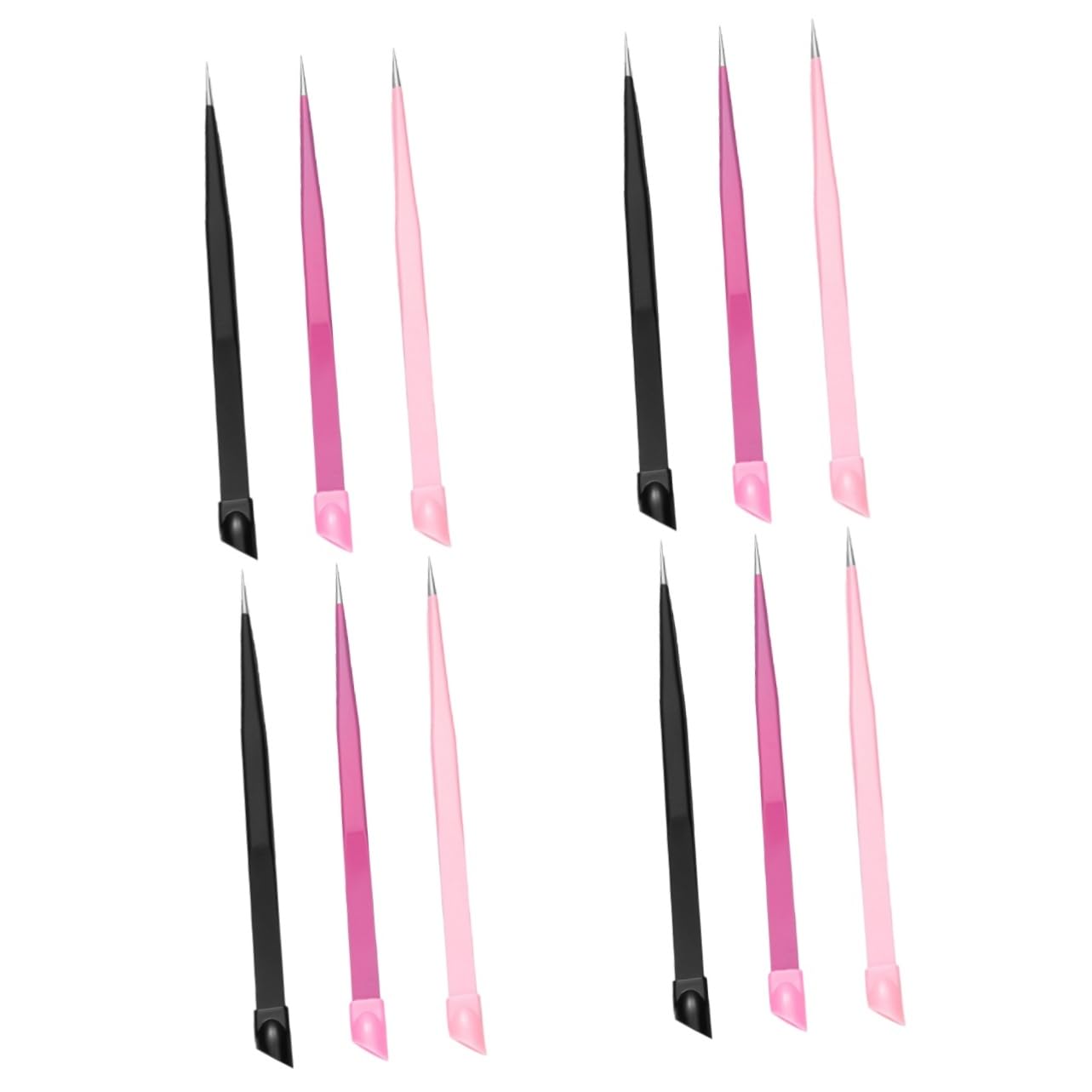 BESTYASH 4 set Pinze Multiuso Per Sopracciglia Ms Craft Donna Donne À Bellezza Unghie Pinzette Per Unghie Ciglia Pinzette Pinzette Professionali Pinzette A Punta Perline Pinzette 3 pezzi*4