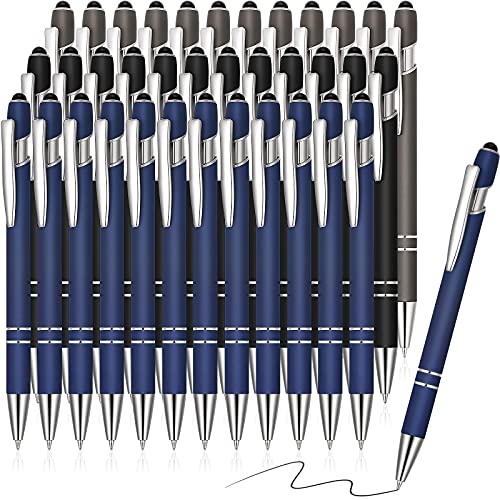 36 Pieces Ballpoint Pen with Stylus Tip Black Ink Metal Pen Stylus Ballpoint Pen 2 in 1 Ballpoint Pen Personalized Pens Bulk for Touch Screens Medium Point Phone Tablet Devices Birthday 36 Pieces Ballpoint Pen with Stylus Tip Black Ink Metal Pen Stylus Ballpoint Pen 2 in 1 Ballpoint Pen Personalized Pens Bulk for Touch Screens Medium Point Phone Tablet Devices Birthday