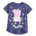 Jumping Beans Toddler Girls 2T-5T Peppa Pig Glitter Graphic Tee 2T Peacoat Navy