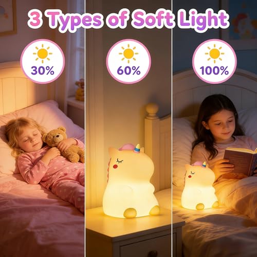 Veilleuse licorne à intensité variable et lampe rechargeable - 5