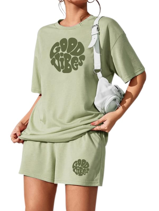 KSHS Women Cotton Night Suit Top & Shorts Set | Loose Fit Printed Nightwear Co Ord Set Stylish Western | Soft Breathable S... - Review, Price and Buying Guide