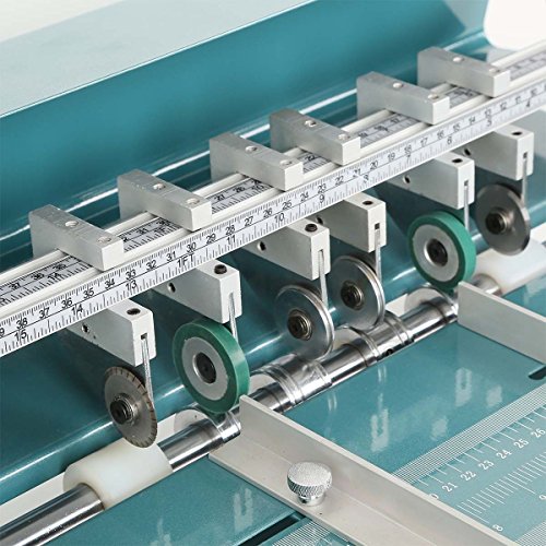 18 Inch Electric 3-in-1 Scorer Perforator Paper Creasing Machine Scoring Creaser Cutting Creasing Perforating with Cutting Perforating Blade as Free Gift