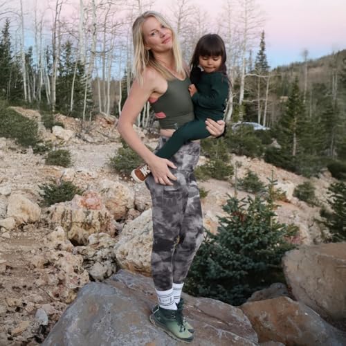 High Waisted Leggings for Women - No See Through Tummy Control Cycling Workout Yoga Pants with Pockets Reg & Plus