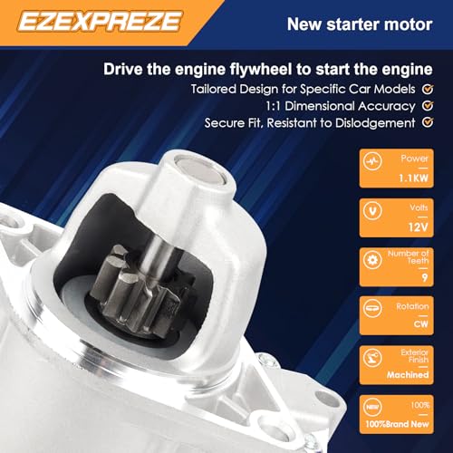 Image of Ezexpreze 18413 New Starter Motor for Kubota ZD326 ZD331 ZD25 ZD28 D1105 Zero Turn Mower 25HP Diesel Engine OE# 1G069-63010 1G069-63011 1G069-63012 77700-02596 428000-1160 SND0476