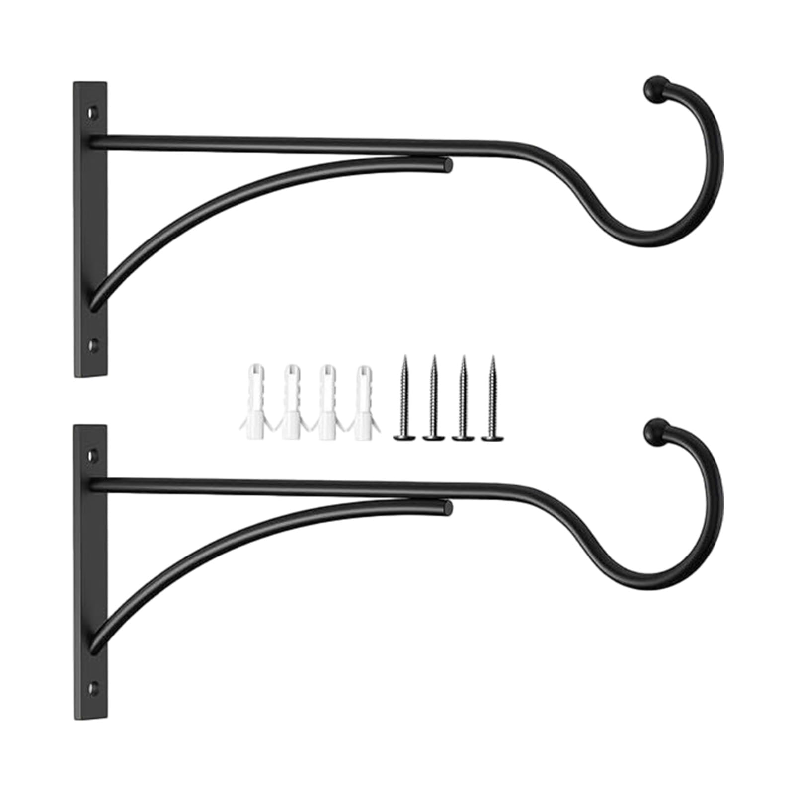 Zxfdsfdbnm Multicolor 2Pcs Outdoor Indoor Planter Hook Wall Mount For Hanging Plant, Baskets, Wind Chimes, Bird Feeders, Bird Houses Outdoor Hanging Plant Stand