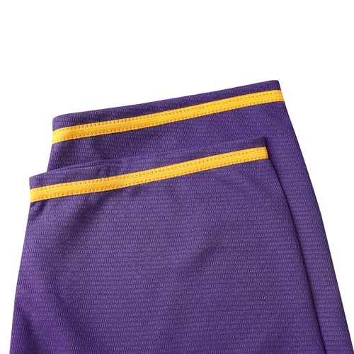 Camiseta de béisbol básica, manga corta, camiseta lisa deportiva para hombres y mujeres (3XL, negro-púrpura) miniatura 5