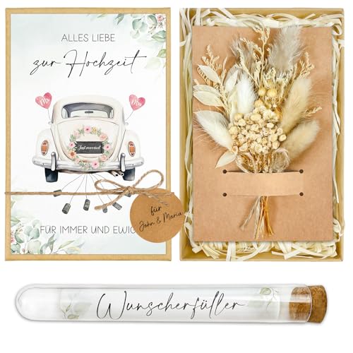 Hochzeitsgeschenke für Brautpaar, Geldgeschenk Hochzeit Verpackung, Hochzeitsgeschenk Geschenkbox mit Getrocknete Blumen Hochzeitskarte Reagenzglas, Geschenk Hochzeit Verlobung Hochzeitstag Hochzeitsgeschenke für Brautpaar, Geldgeschenk Hochzeit Verpackung, Hochzeitsgeschenk Geschenkbox mit Getrocknete Blumen Hochzeitskarte Reagenzglas, Geschenk Hochzeit Verlobung Hochzeitstag