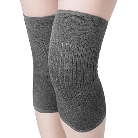 Men Women Cashmere Knee Braces Supports Leg Warmer Winter Warm Thermal Wool Cycling Ski Running Knee Brace Pad Thicken Knee Pads Sleeve Knee Warmers 1 Pair Cover