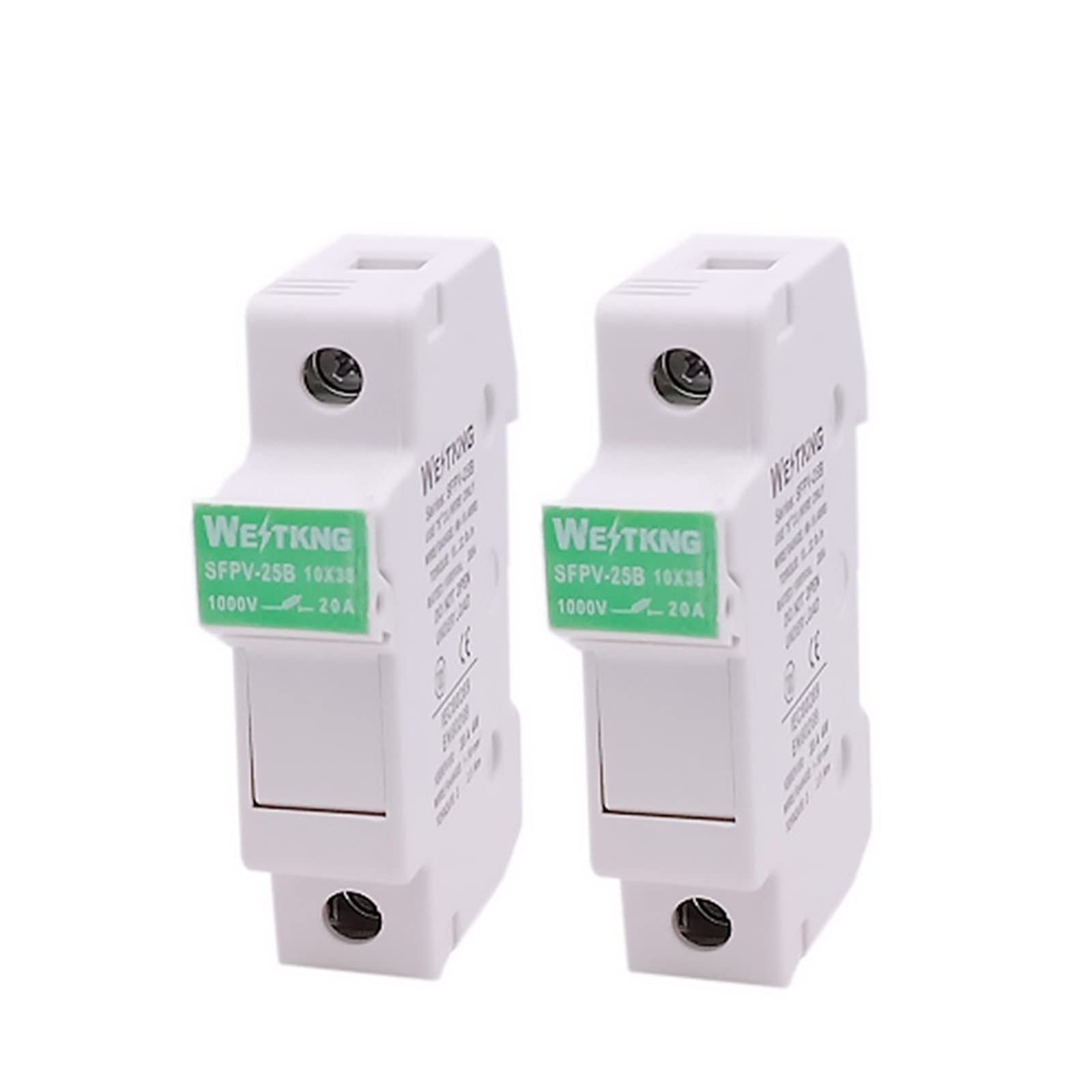 ERNZI 5 Set portafusibili solari fotovoltaici con 10 * 38 mm DC 1000 V 1 A 3 A 5 A 10 A 15 A 20 A 25 A 32 A