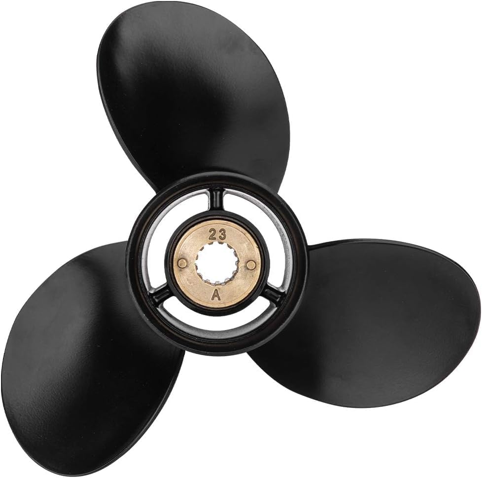 Image of Upgrade OEM 13 Spline Tooth Aluminum Outboard Boat Propeller for Mercury Motos 30 /35 /40 /45 /50 /55 /60 /70HP, Rh
