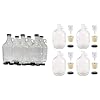 North Mountain Supply 64 oz Half Gallon Clear Glass Growler & 1 Gallon Glass Fermenting Jug with Handle